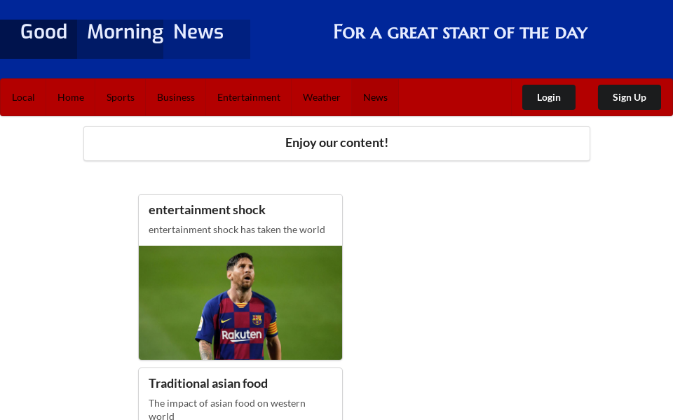 Good Morning News screenshot